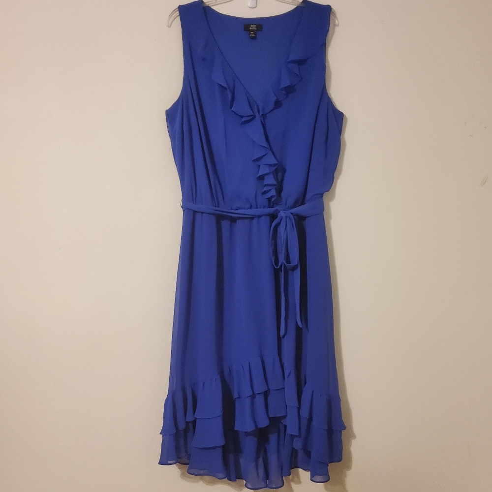 JBS Women's High Low Dress in Blue